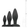 EasyToys Anal Collection Kit de 3 plugs silicone Rocket Noirs